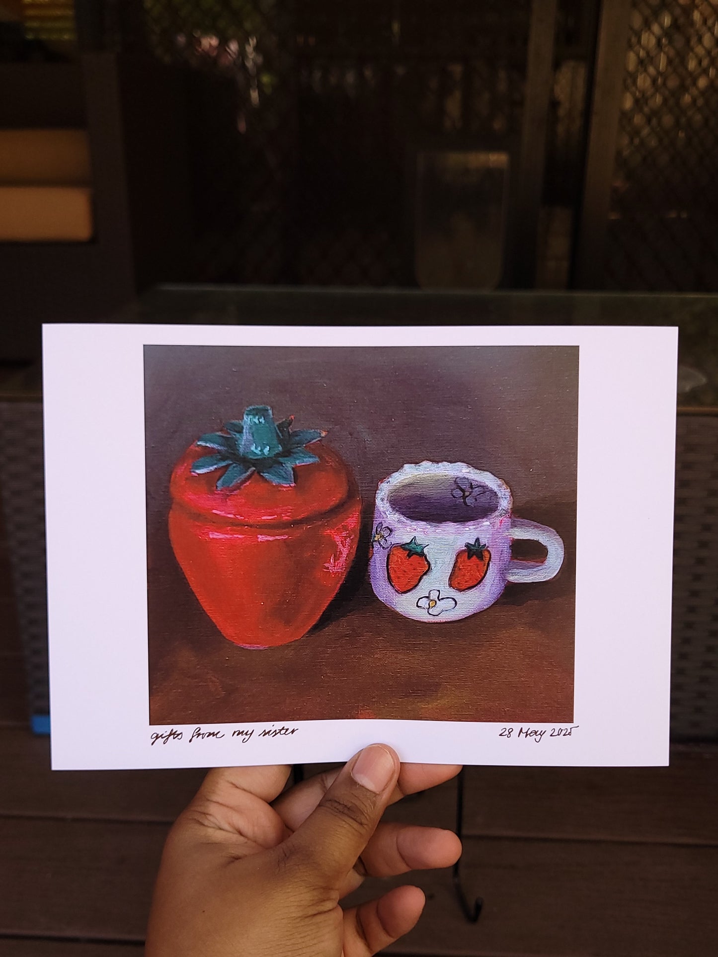 Gifts from my sister A5 print