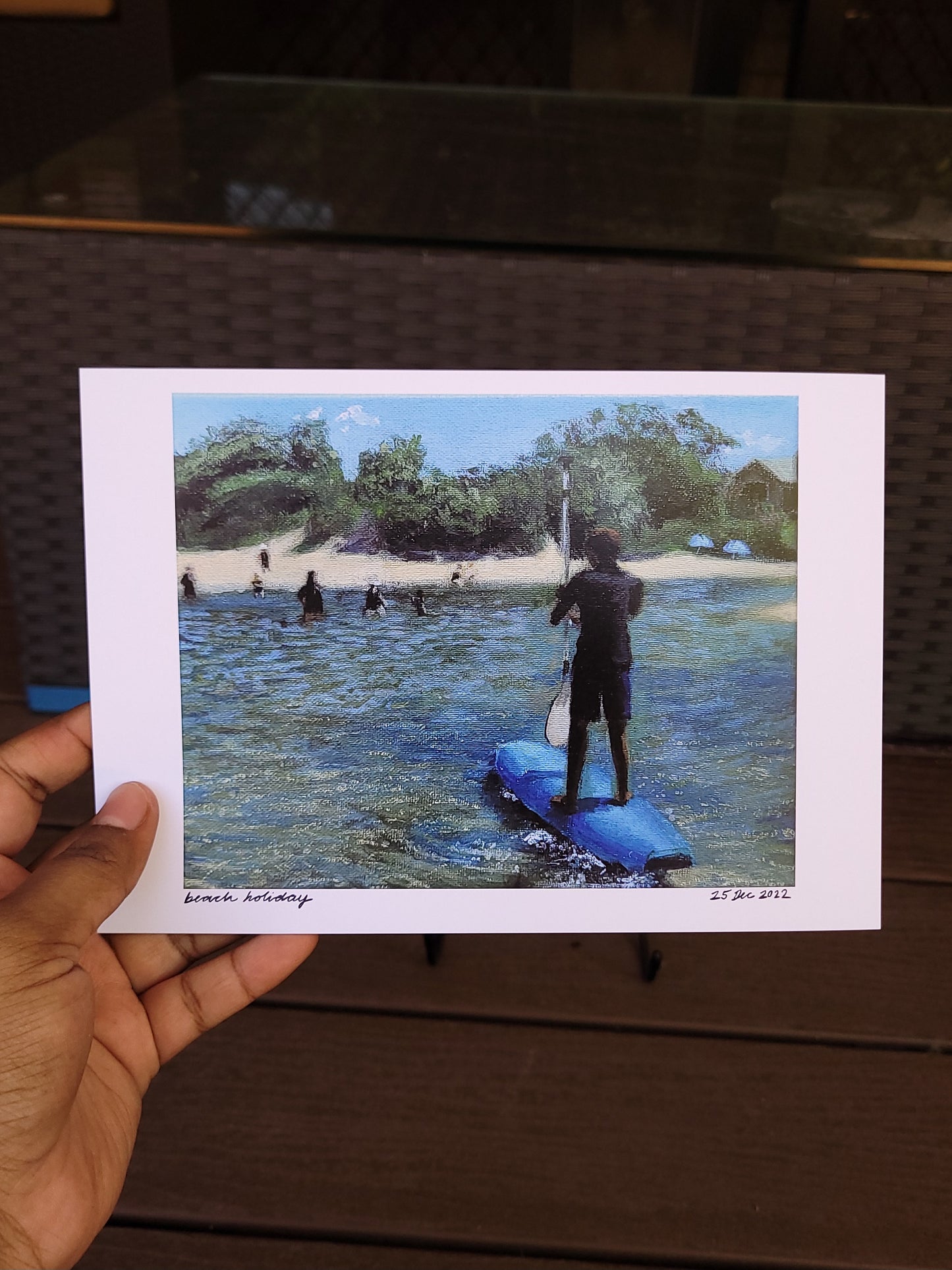 Beach Holiday A5 print