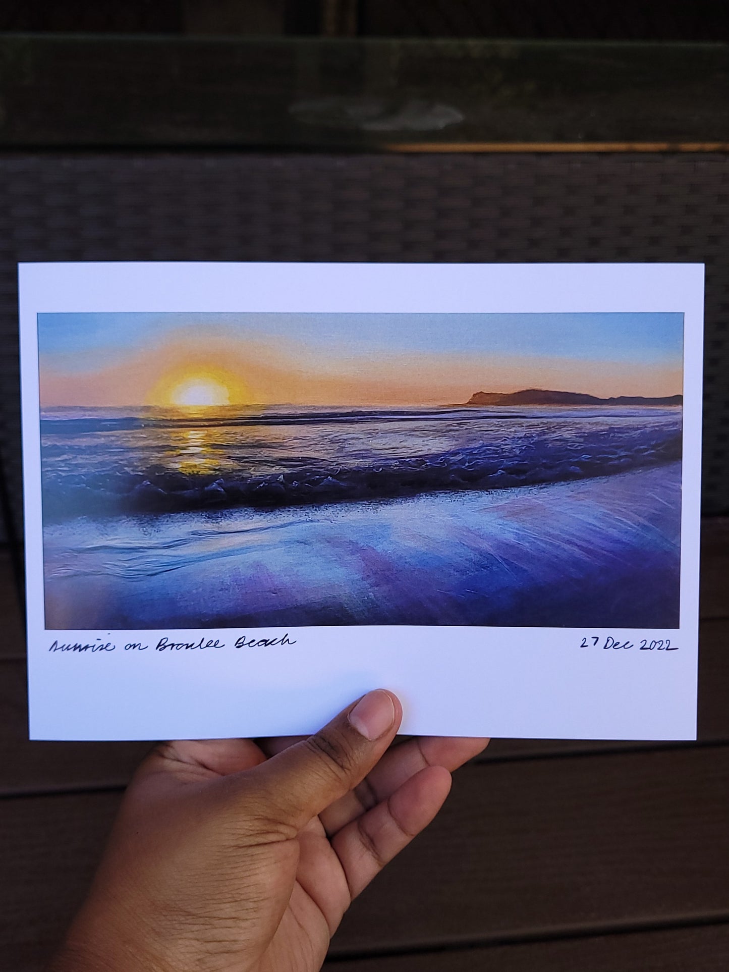 Broulee Sunrise A5 print