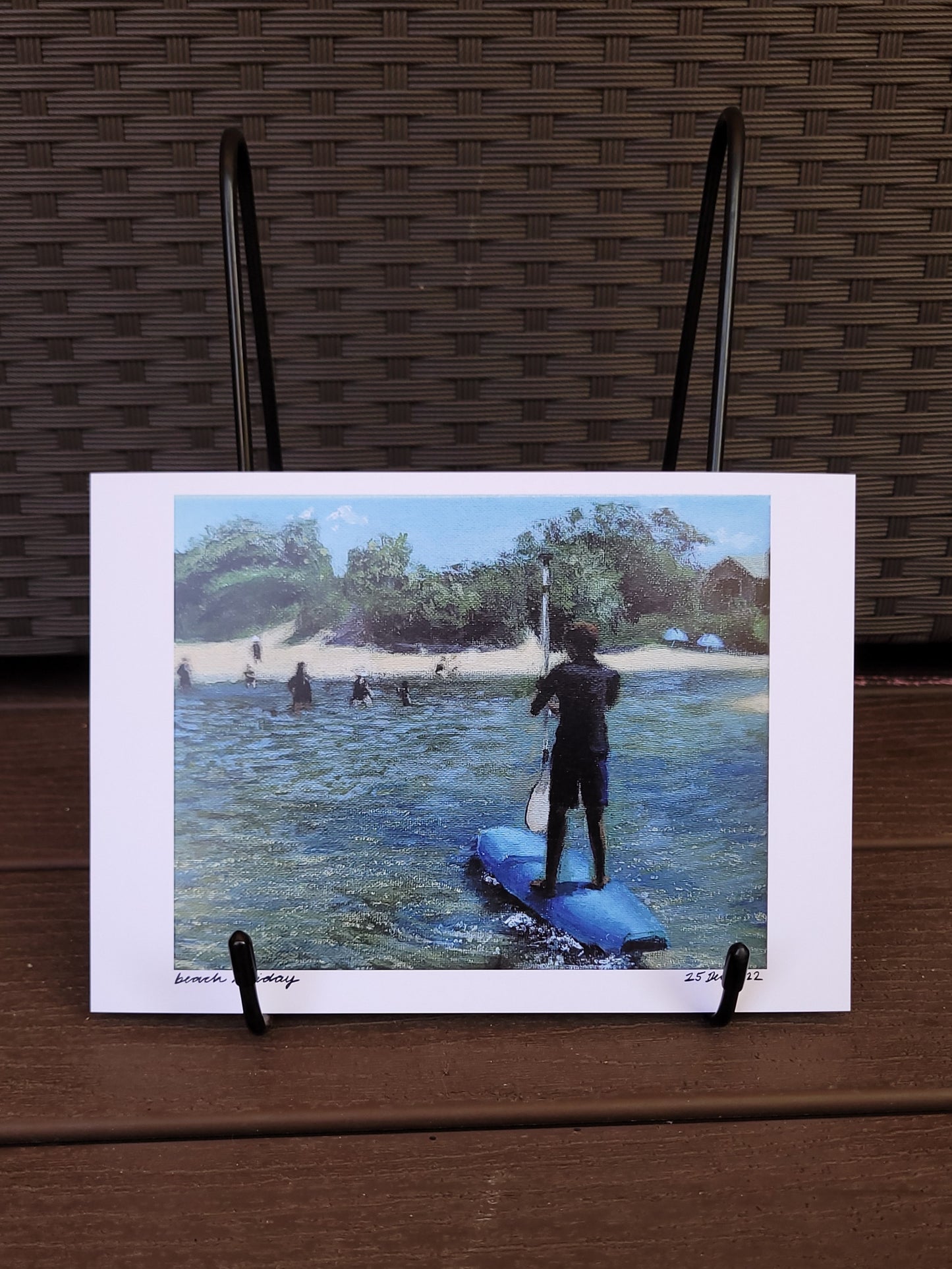 Beach Holiday A5 print