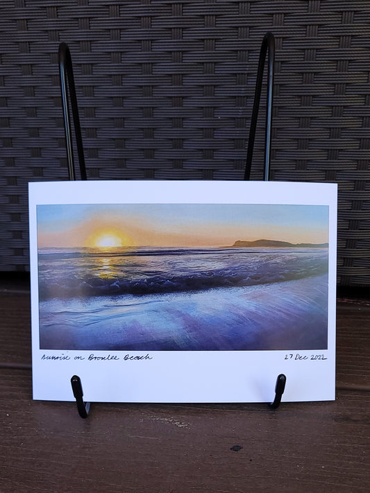 Broulee Sunrise A5 print