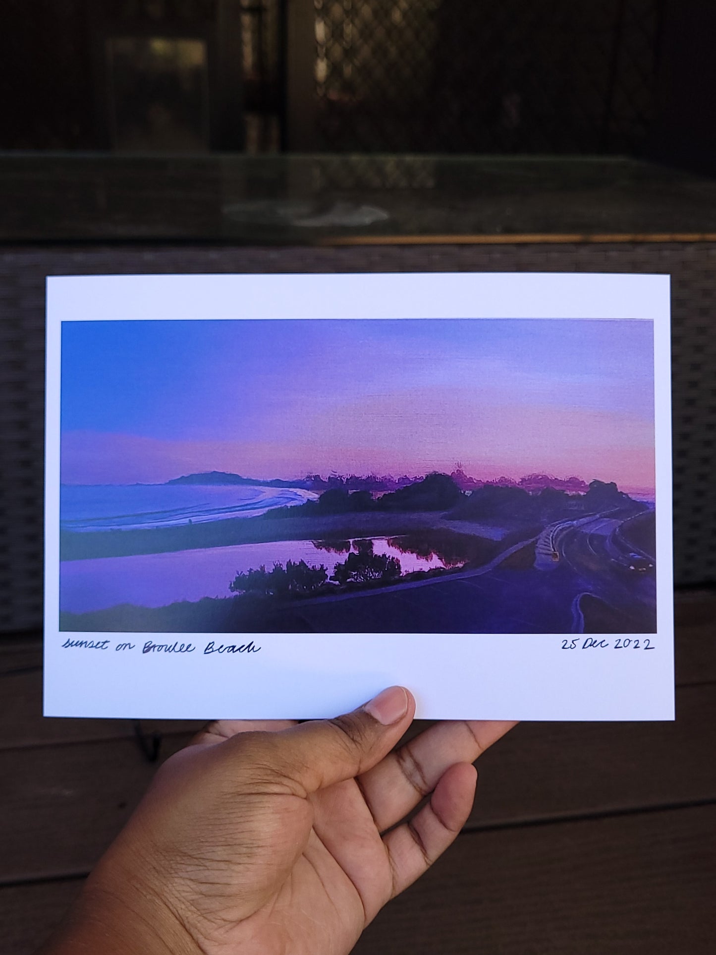 Broulee Sunset A5 print