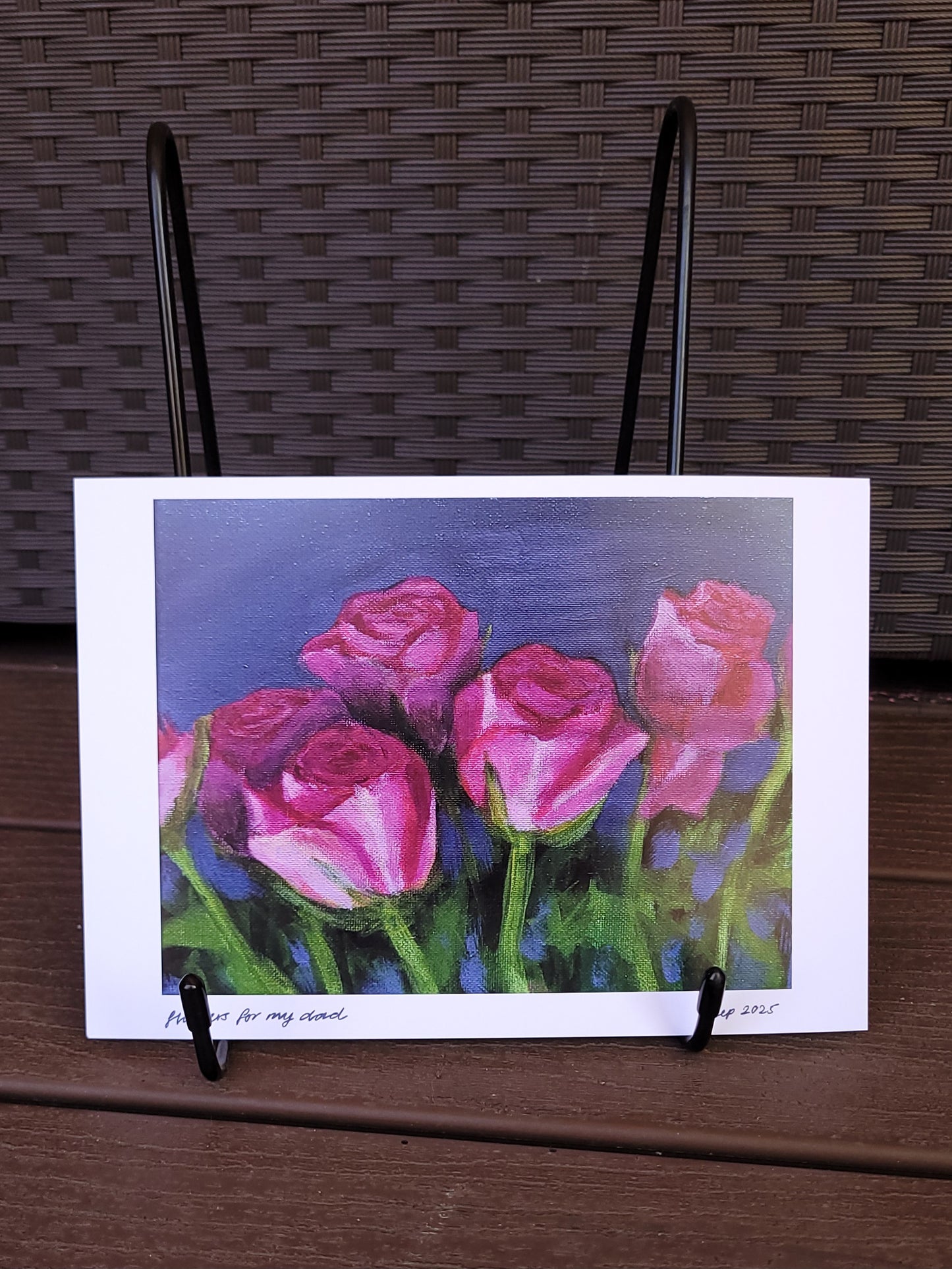 Flowers for my dad A5 print