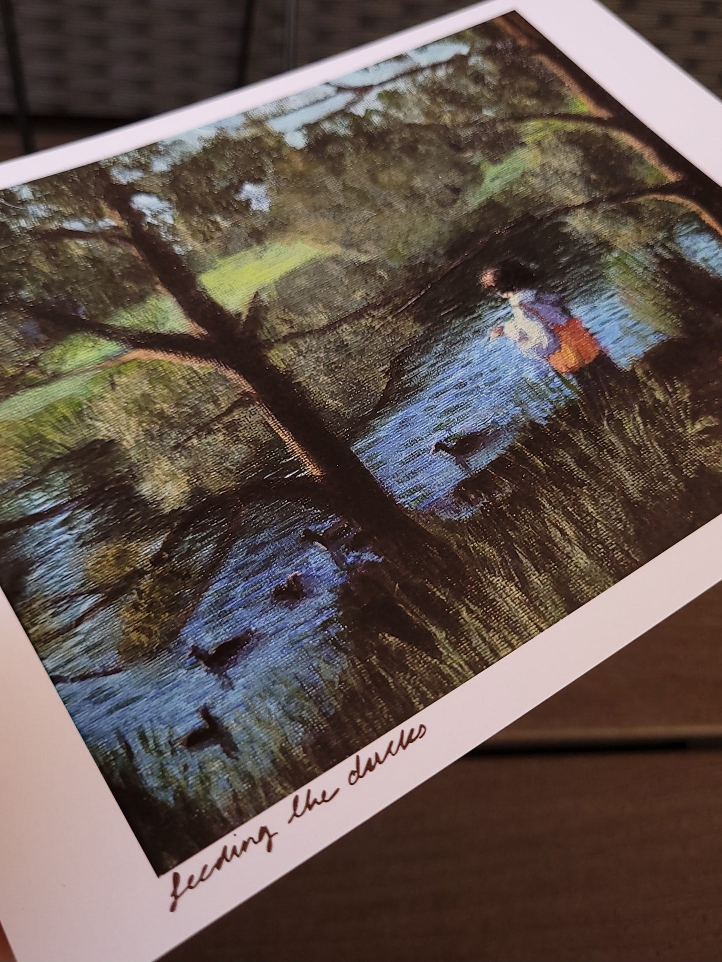 Feeding the Ducks A5 print