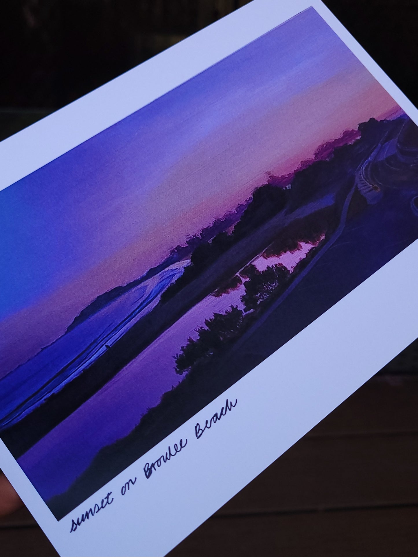 Broulee Sunset A5 print