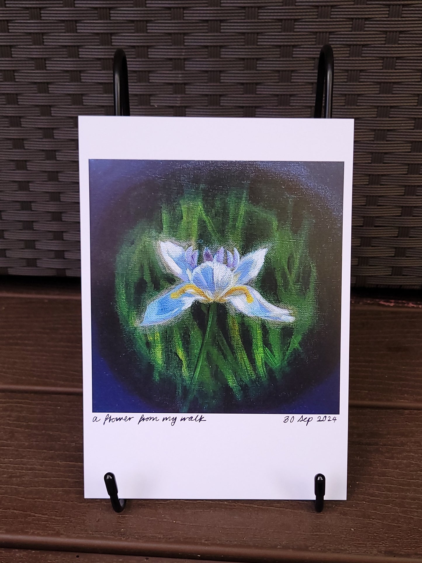 A flower from my walk A5 print