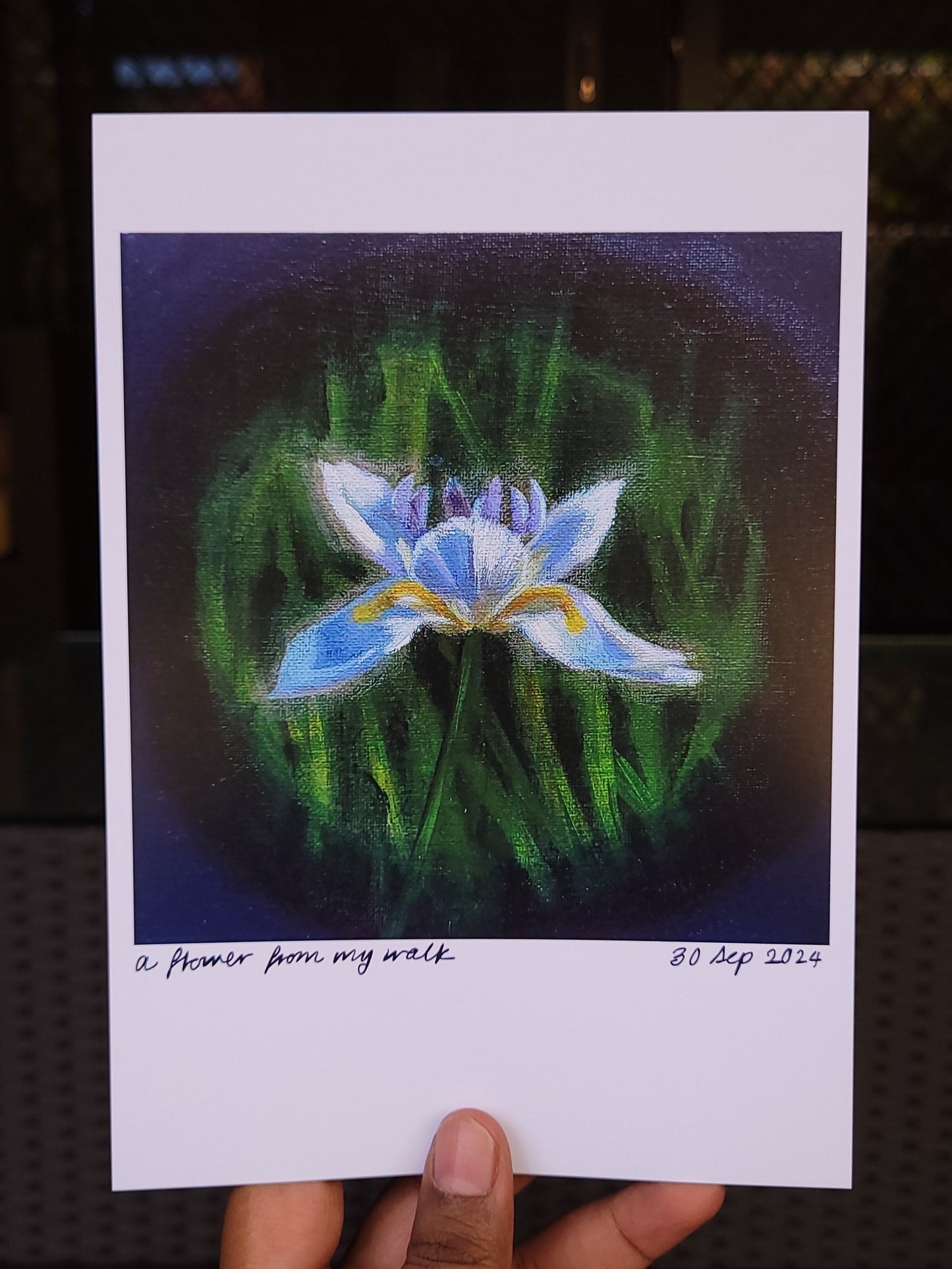 A flower from my walk A5 print